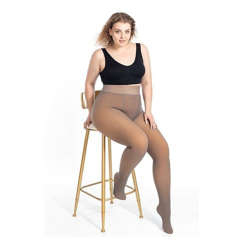 ComfyTights - Doorschijnende, Warme Fleece Panty